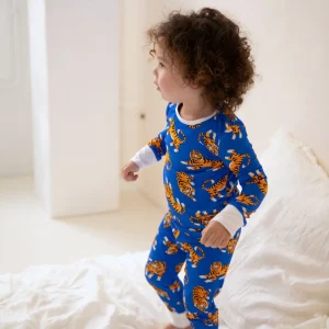 Pyjamasuppsättning för barn med tigermönster