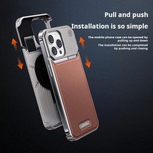 LuxeCase™ | Snyggt mobilskal i läder och aluminium