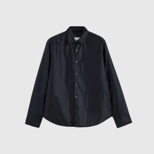 Water Repellent Nylon Overshirt Navy