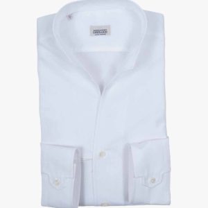 Alessandro Gherardi Double Wing Collar Shirt White