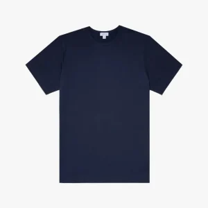 Sunspel Classic Cotton T-Shirt Navy