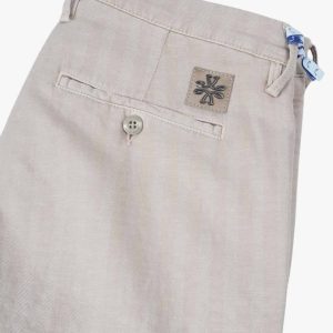 Jacob Cohën Cotton Linen Trousers Bobby Beige