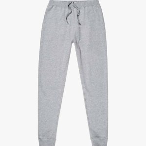 Sunspel Cotton Loopback Track Pant in Grey Melange