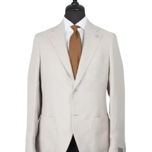 Linen Suit Jacket Beige