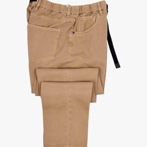 Drawstring Jeans Regular Fit Camel
