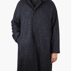 Ovesize Wool Coat Navy