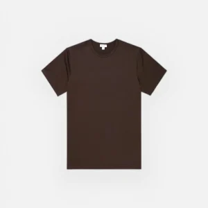 Sunspel Classic T‑Shirt Dark Brown