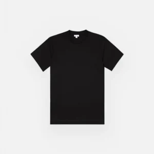 Sunspel Relaxed Fit Heavyweight T‑shirt Black